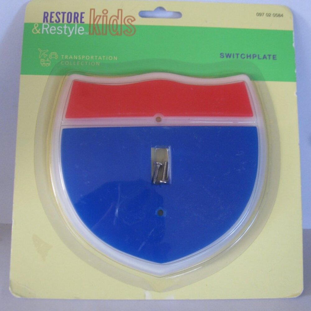 Restore & Restyle Kids - Interstate Sign Light Switch cover - Brand New